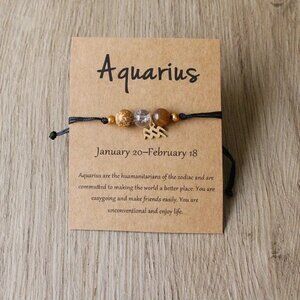 Handmade Zodiac Pendant Bracelet for Positive changes in lifestyle.